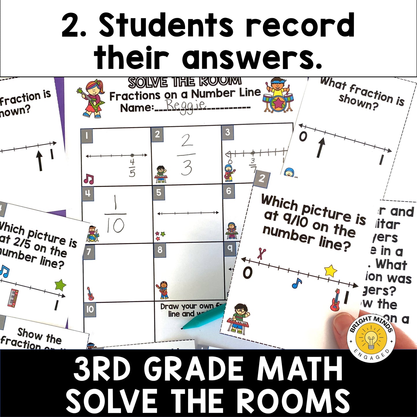 3rd Grade Math Write the Room Activities for All Year
