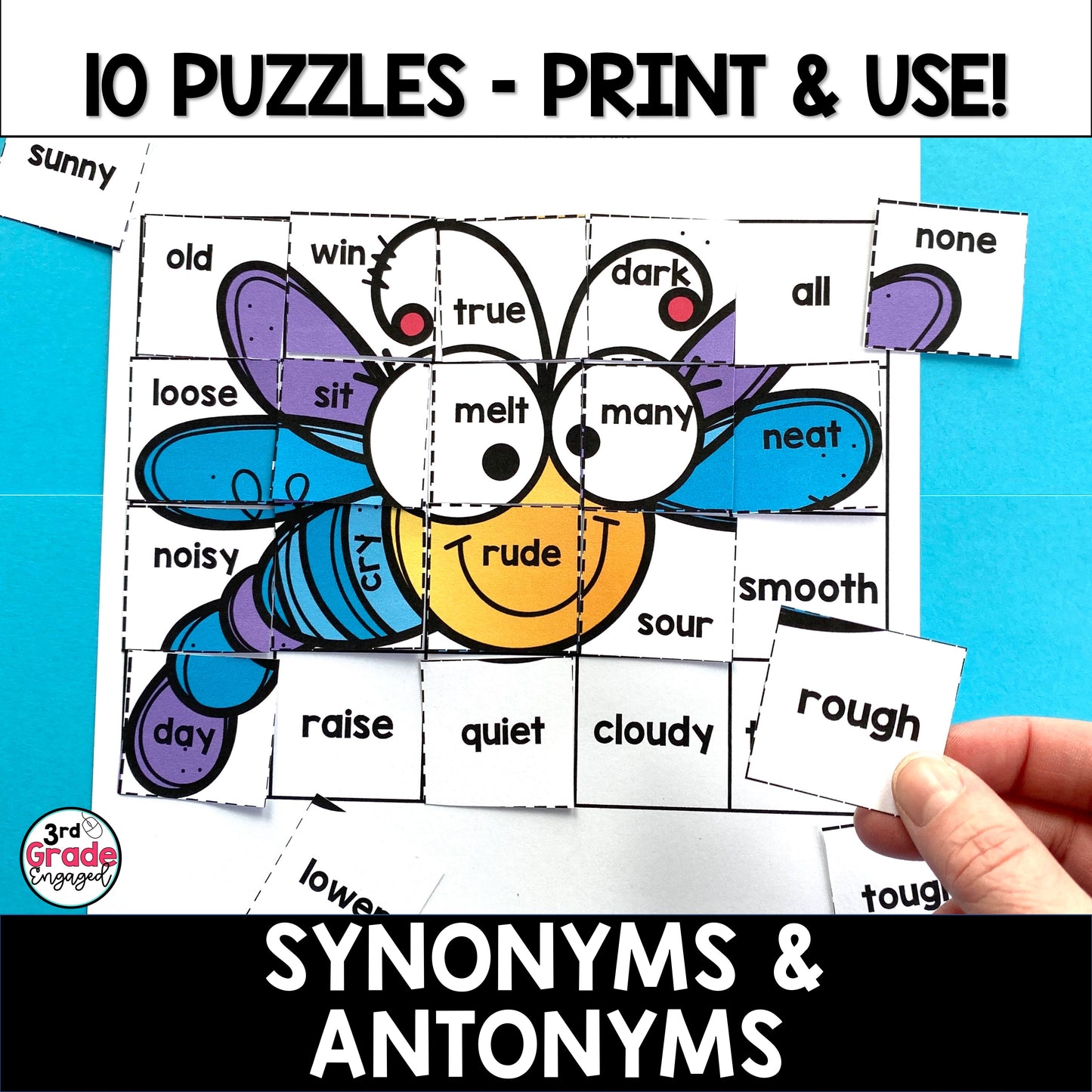 Synonyms and Antonyms ELA Puzzles