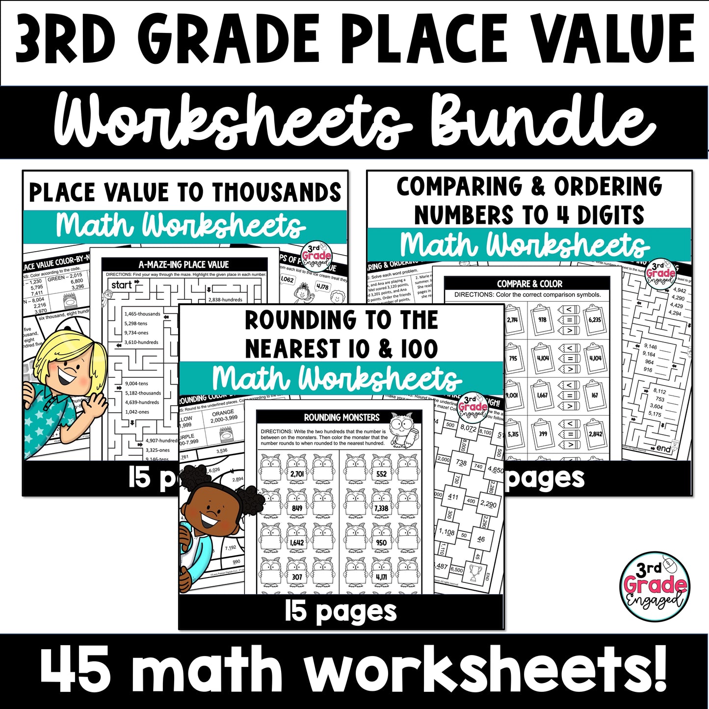 3rd Grade Place Value Worksheets