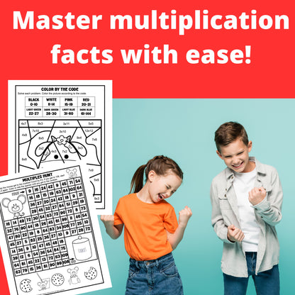 Multiplication Facts Paperback Workbooks Bundle