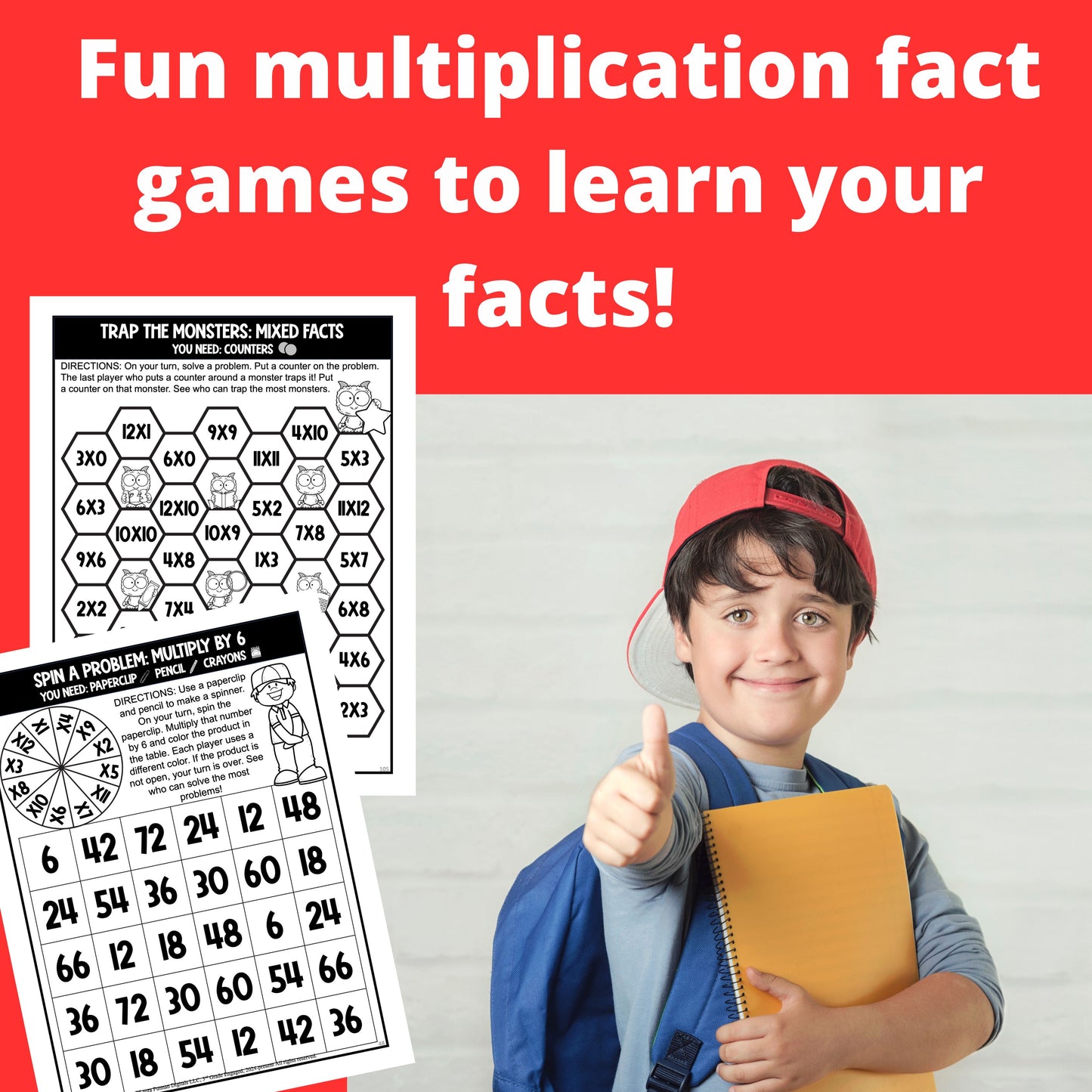 Multiplication Table Games Paperback Workbook