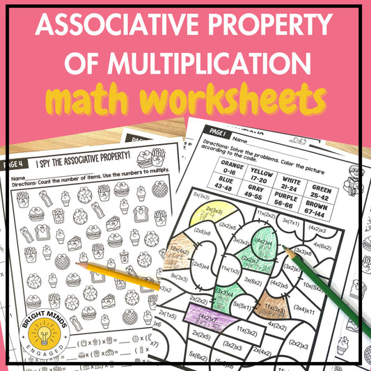 Associative Property of Multiplication Worksheets