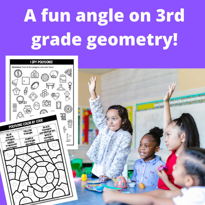 Third Grade Geometry Paperback Workbook