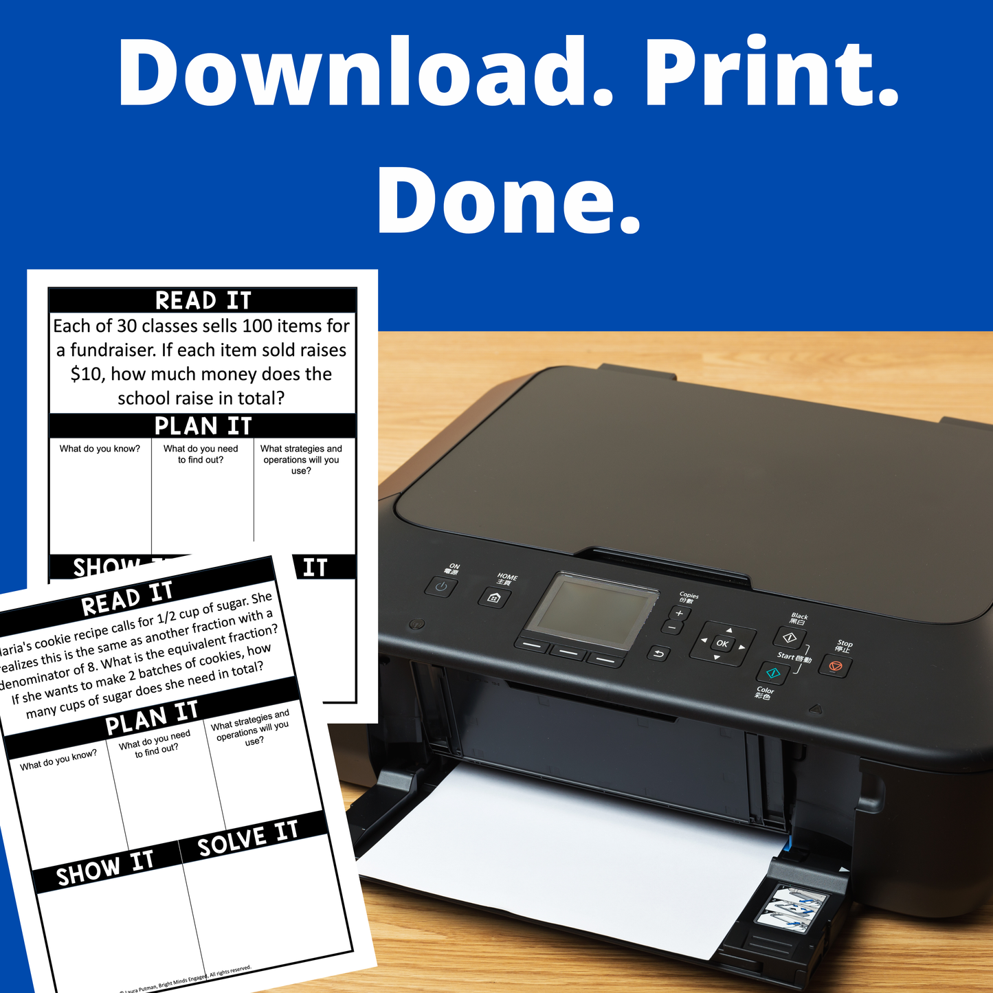 4th Grade Multi Step Word Problems Instant Download Workbook