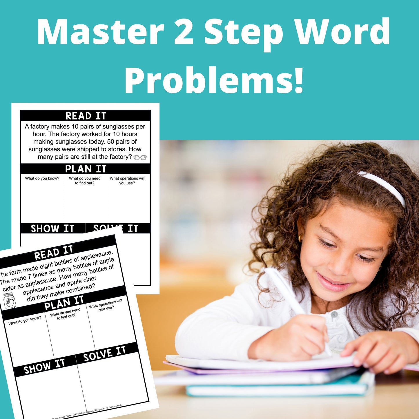 3rd Grade Math Paperback Workbooks Bundle