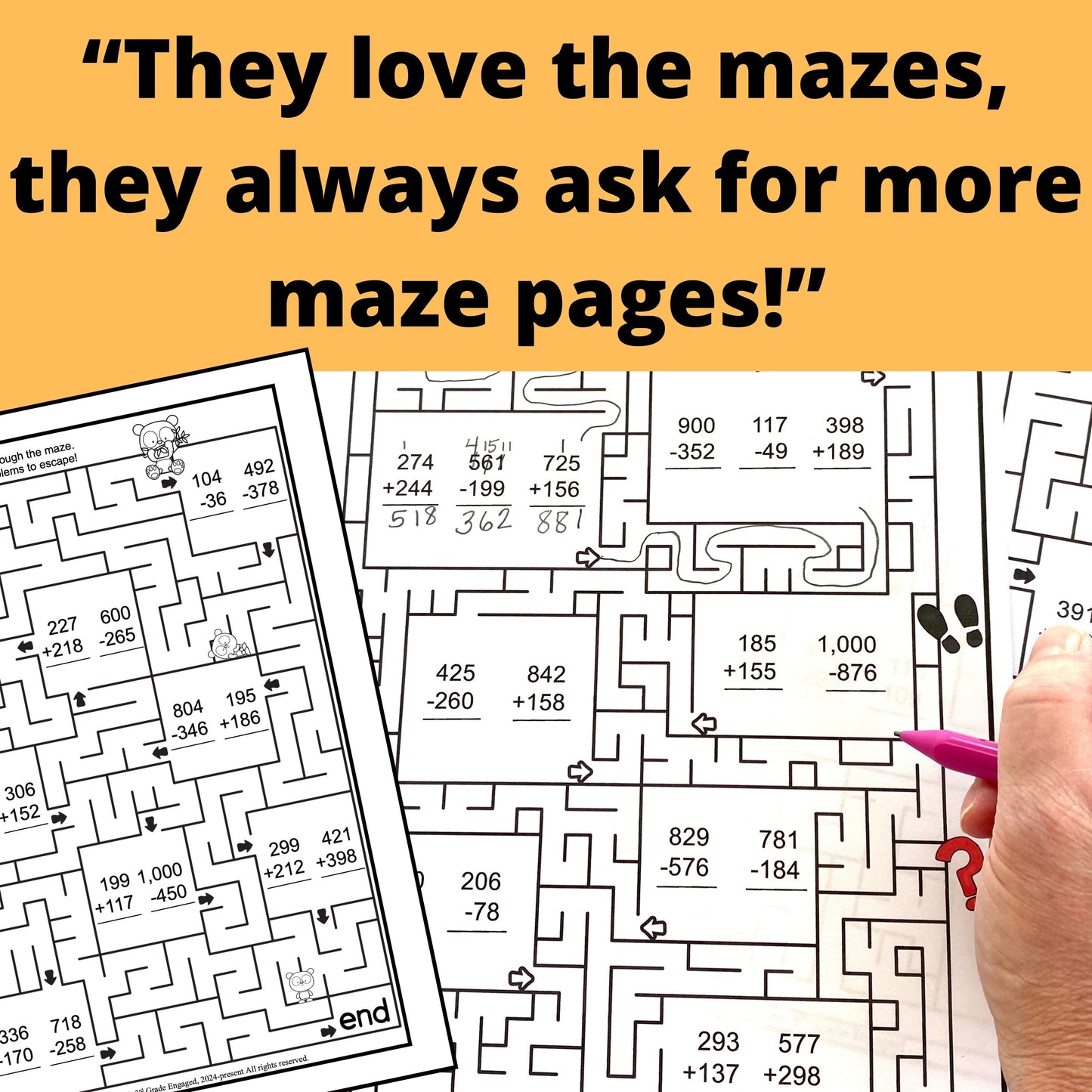 Math Maze Workbooks Bundle