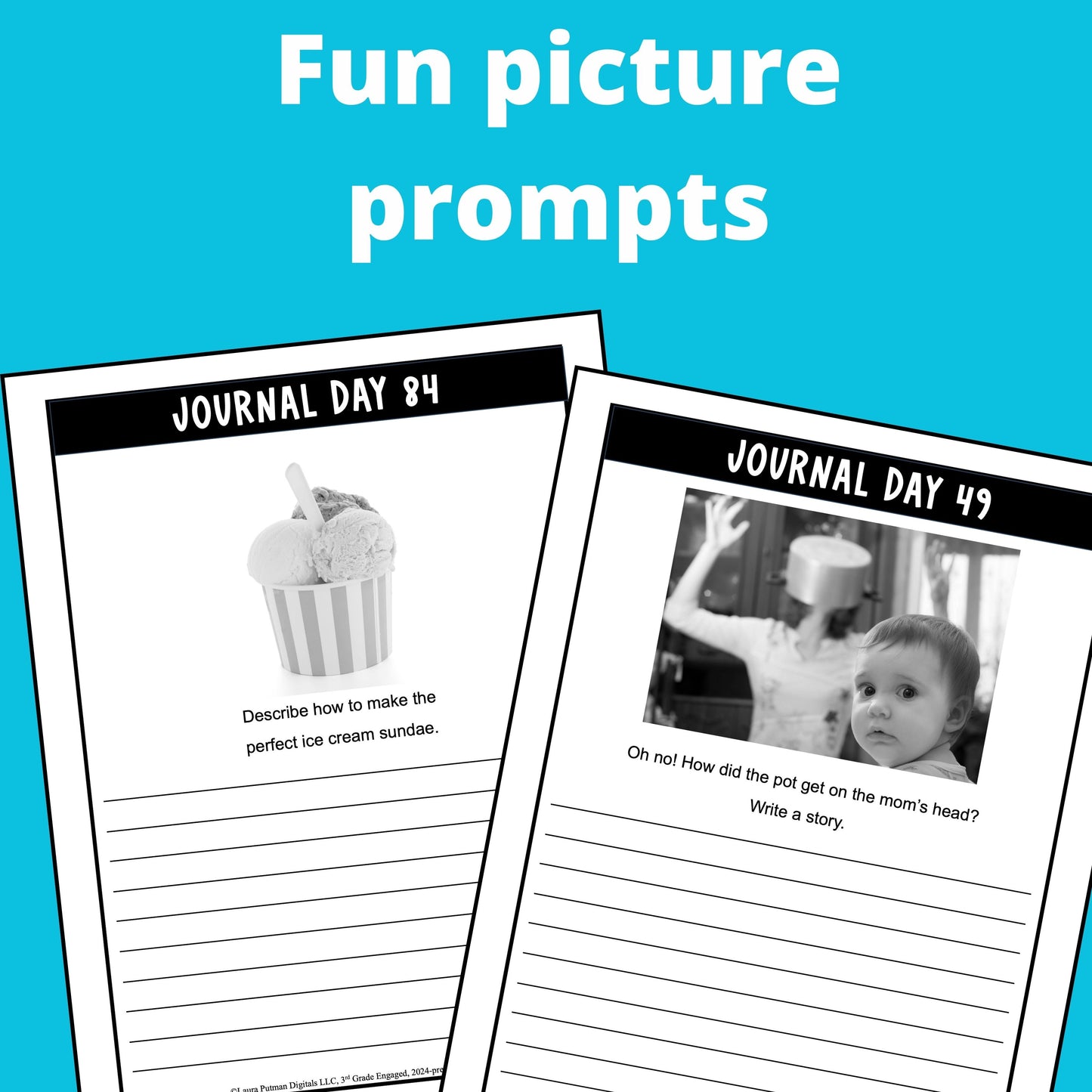 3rd Grade Journal Instant Download Workbook