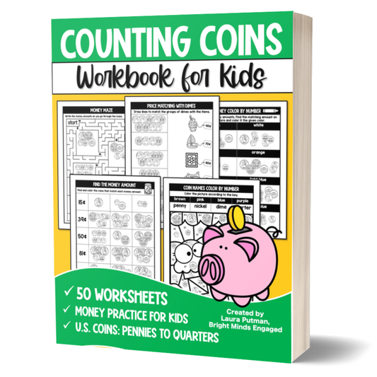 Counting Coins for Kids Paperback Workbook