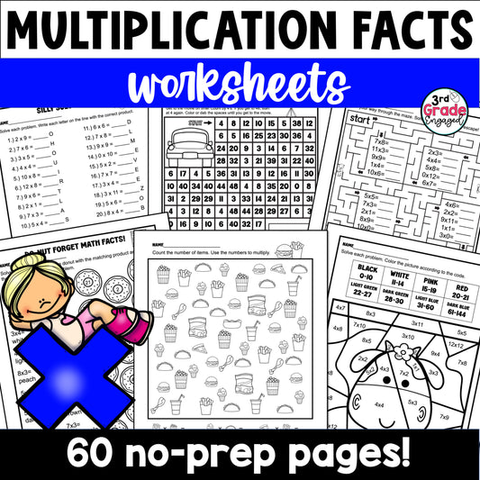 Multiplication Facts Worksheets