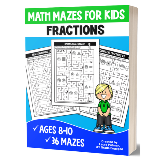 Fraction Mazes Paperback Workbook