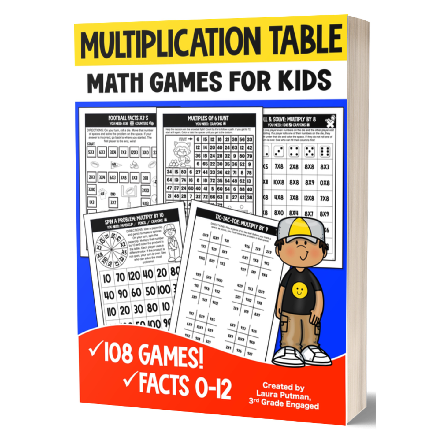 Multiplication Table Games Paperback Workbook