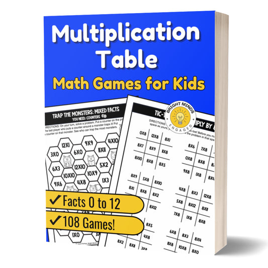 Multiplication Table Games Paperback Workbook