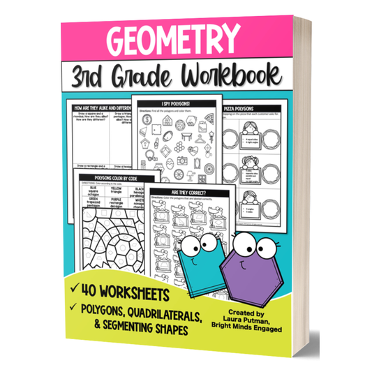 Third Grade Geometry Paperback Workbook