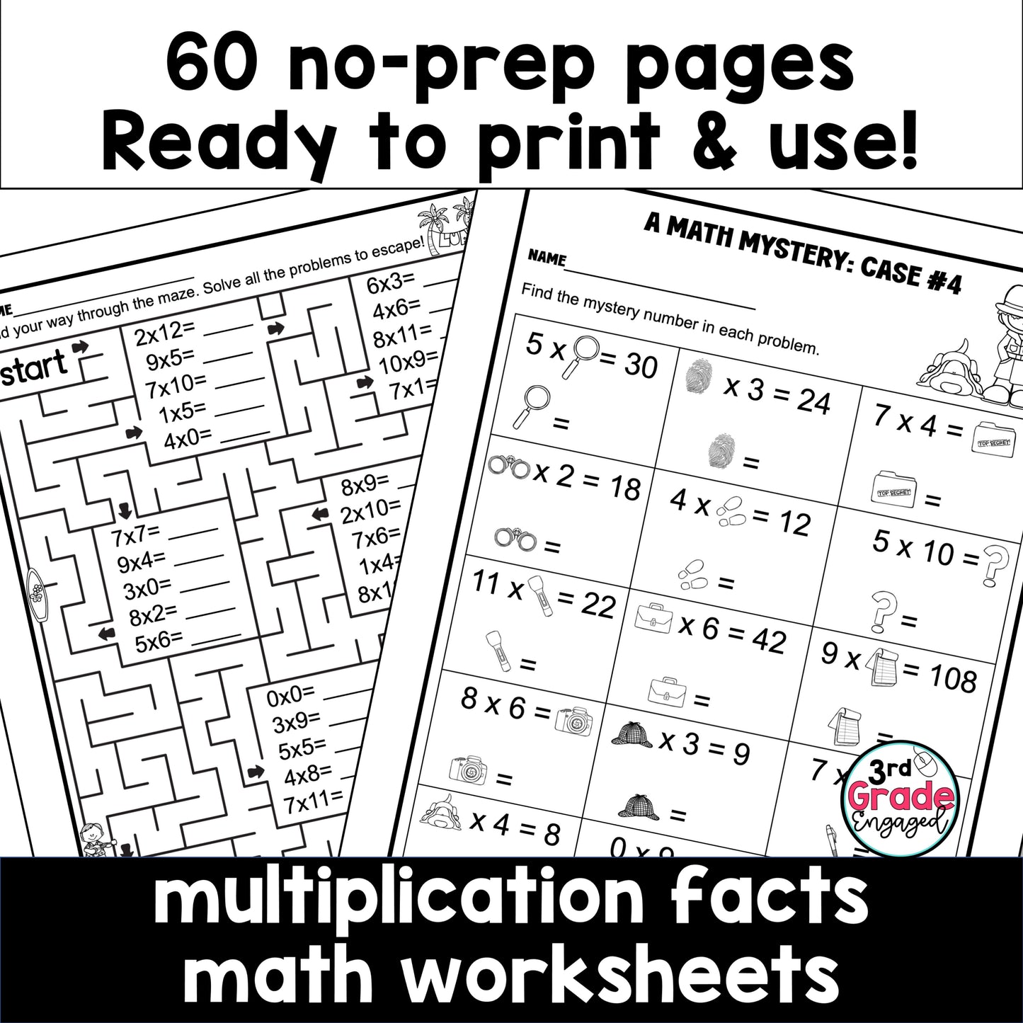 Multiplication Facts Worksheets