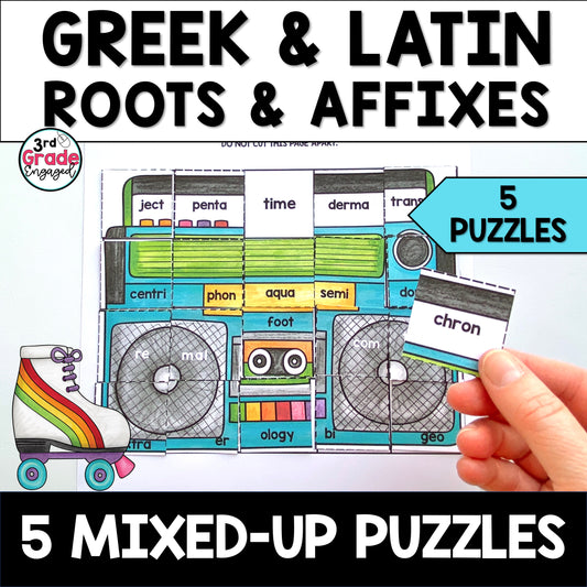 Greek and Latin Roots & Affixes ELA Puzzles