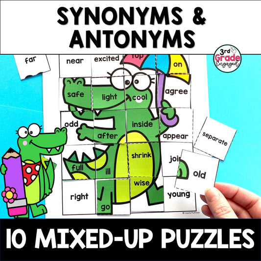 Synonyms and Antonyms ELA Puzzles